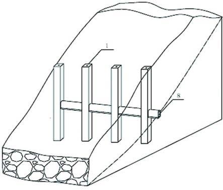 一种自排水组合滑坡支挡结构及施工方法