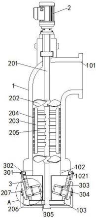 一种带有过滤防堵塞装置的轴流泵的制作方法