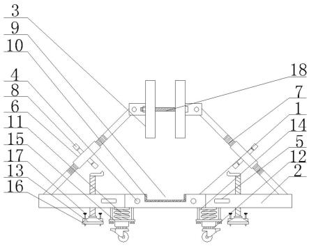 一种桥梁底板连接板安装用支撑装置的制作方法