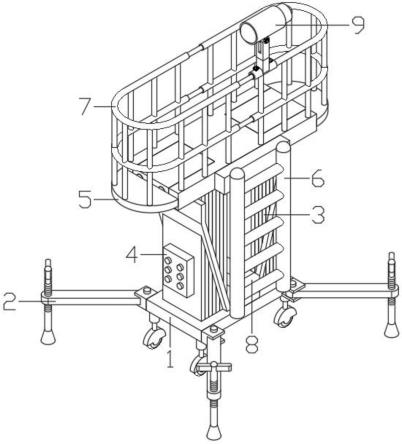 一种适用于造纸厂浆水塔内部检修升降平台的制作方法
