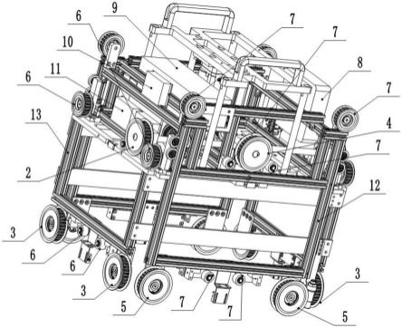 智能运输小车同步转动结构的制作方法