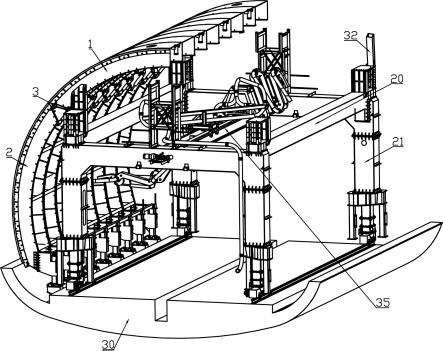 一种隧道台车臂架混凝土施工浇筑系统的制作方法
