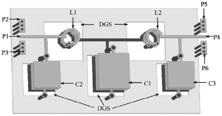 基于多层LCP工艺的DGS集总参数低通滤波器和设计方法