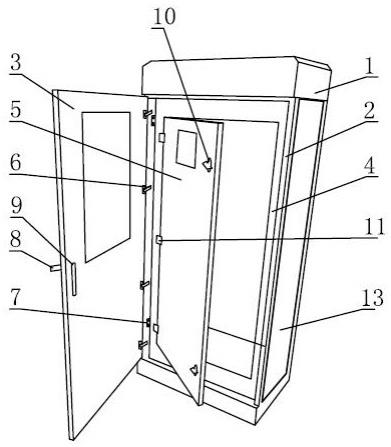 一种改进门体结构的配电箱的制作方法