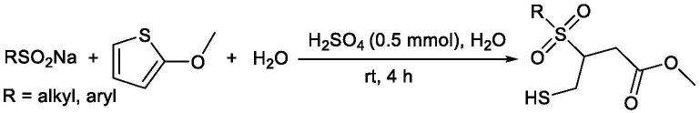 一种γ-巯基-β-磺酰基丁酸甲酯的合成方法