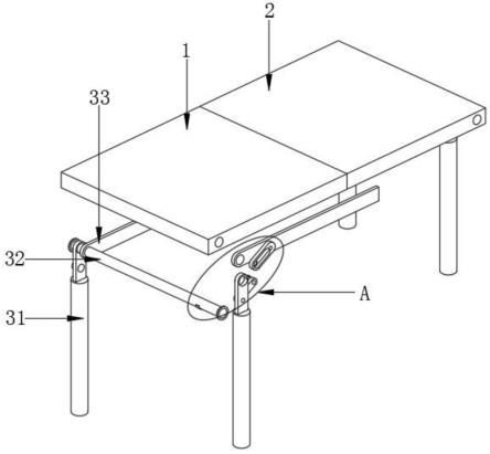 采用饺接结构的折叠户外塑料长桌的制作方法