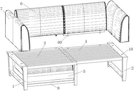 一种伸缩式多功能沙发床的制作方法