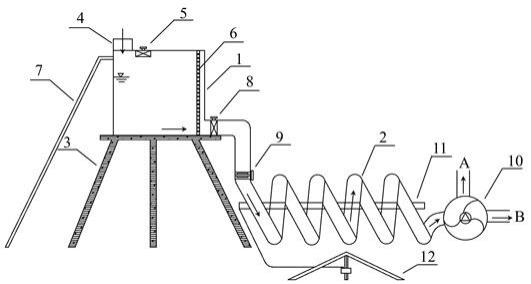 一种螺旋式压电光催化污水处理装置及处理方法