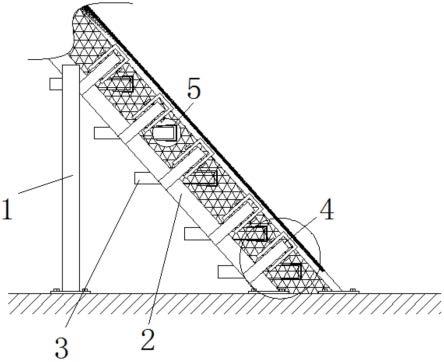 一种桥梁墩柱系梁浇筑施工用上下安全爬梯的制作方法