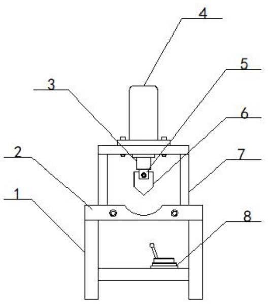 不锈钢工业管加工用中心孔快速定位打孔机构的制作方法