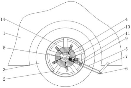 一种汽车轮胎磨损量检测装置的制作方法