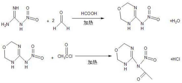 一种3-乙酰基-4-硝基亚氨基-1,3,5-噁二嗪的合成方法与流程