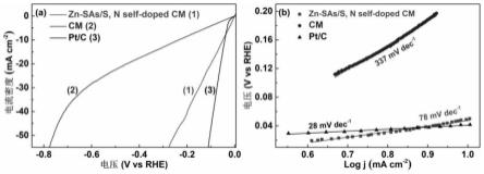 基于废轮胎制备Zn-SAs/S,N自掺杂CM催化剂的方法及应用