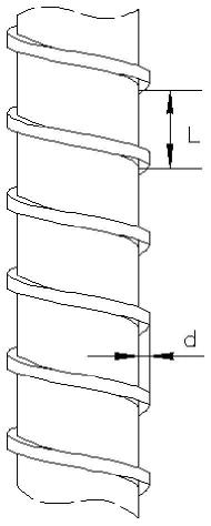 一种肋间距和肋高渐变的岩石锚杆的制作方法
