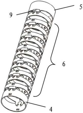 一种具有贴片连接结构的蛇骨组件的制作方法