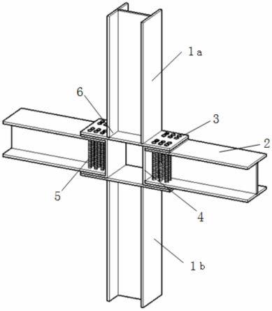 一种装配式隔板贯通工字型梁柱钢节点结构