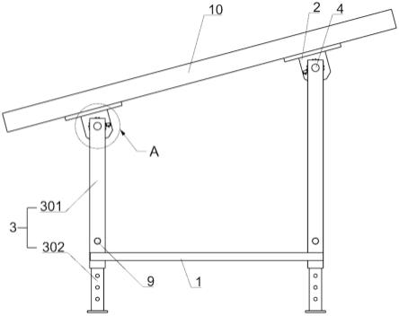 一种应用于斜面板的桥架吊架装置的制作方法
