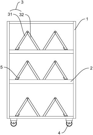 一种三角折板分类放料架的制作方法