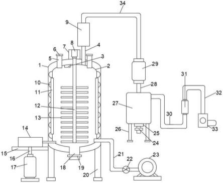 一种金属钾生产用氮气保护反应釜的制作方法