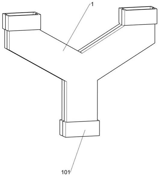 一种护栏用三方位对接组件以及护栏的制作方法