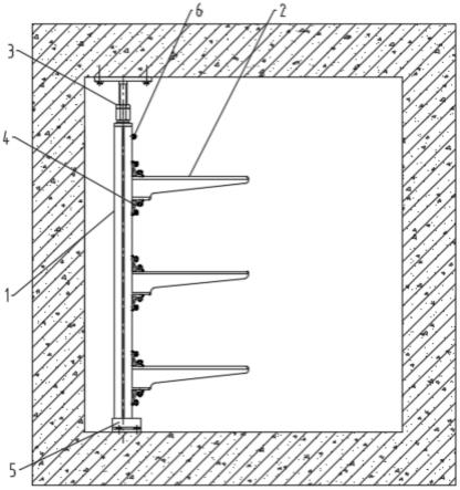 单立柱上涨紧式支架的制作方法