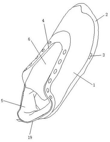 运动鞋用可拆卸的防水鞋面的制作方法