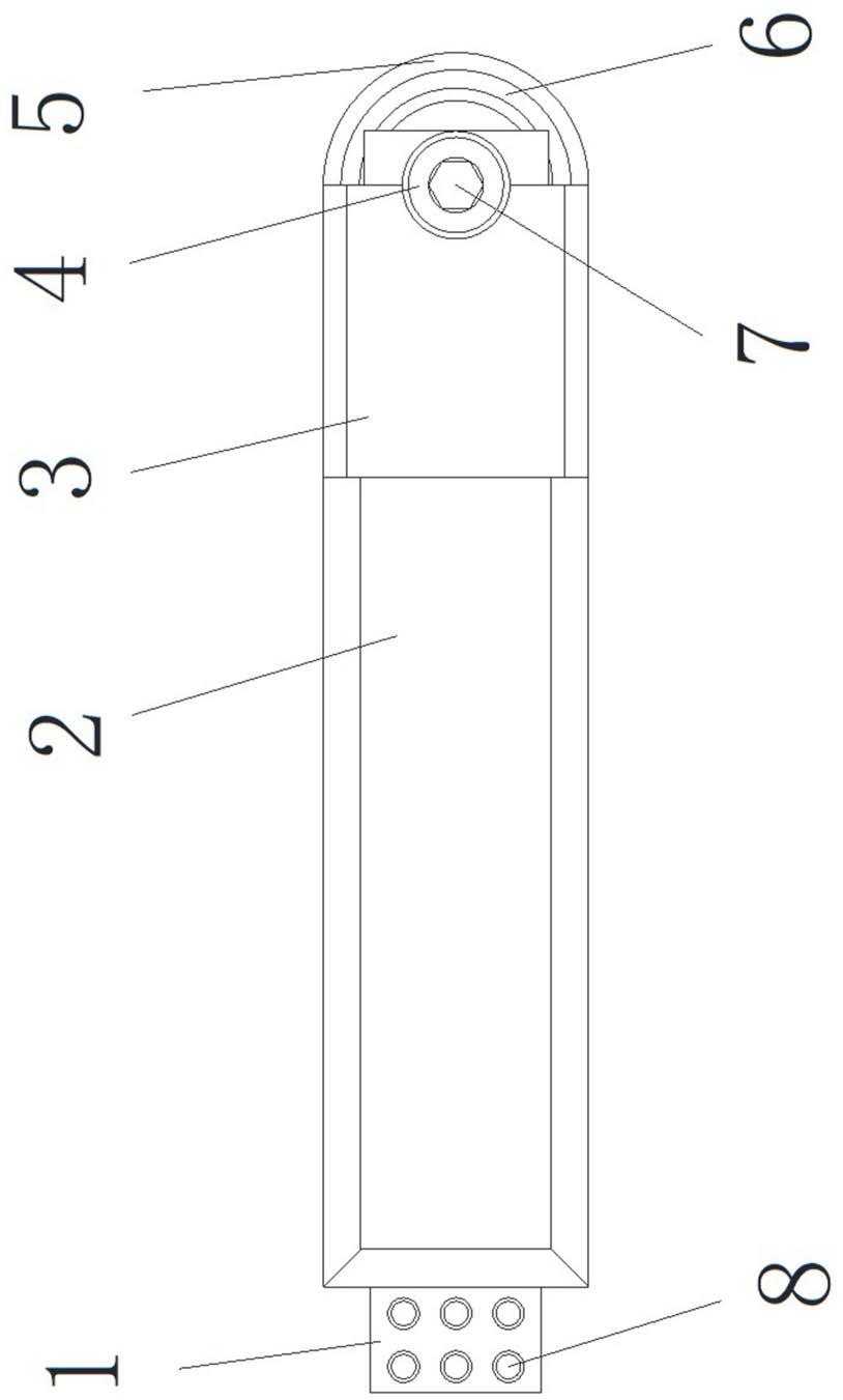 一种前部耐磨的链锯导板结构的制作方法