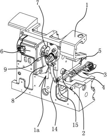 包缝机中剪线和抬压脚的驱动机构的制作方法