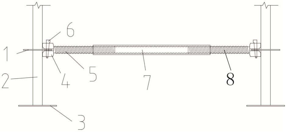 一种盘扣式脚手架横向拉杆可伸缩结构的制作方法