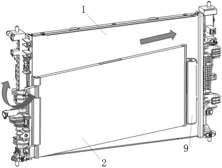 卡接式冷凝器安装结构的制作方法
