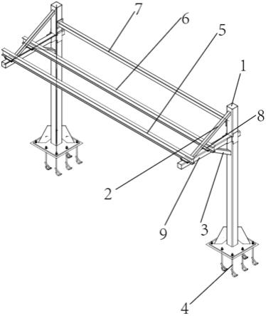 一种室外钢结构灯架的制作方法