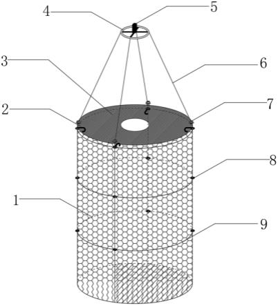可折叠式潜水抽水泵挂笼的制作方法