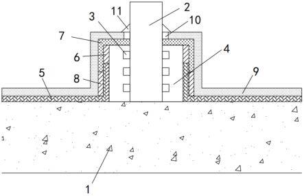 一种混凝土屋面墩节点防水密封结构的制作方法
