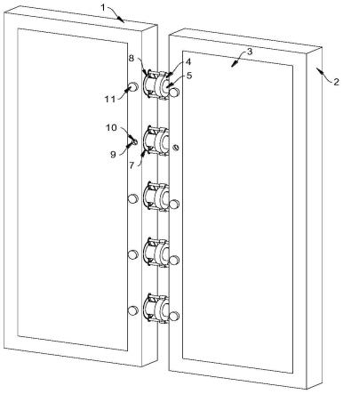 一种隔墙板安装用连接件及安装方法与流程