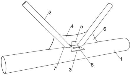 K形相贯节点的鞍板加固结构的制作方法