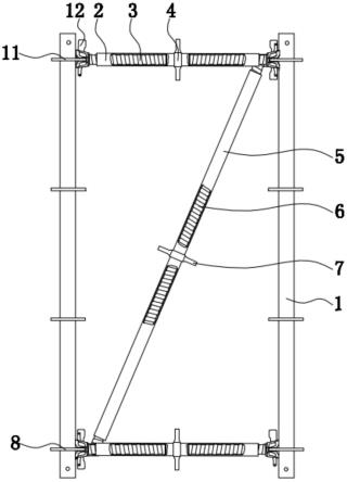一种伸缩式盘扣连接杆及盘扣支架的制作方法