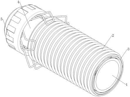 一种M型钢带增强塑钢缠绕排水管的制作方法