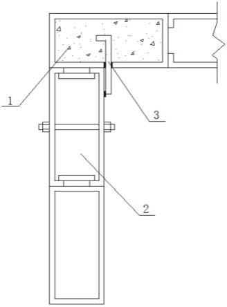 一种栓-管砼墙体的转角墙连接结构的制作方法