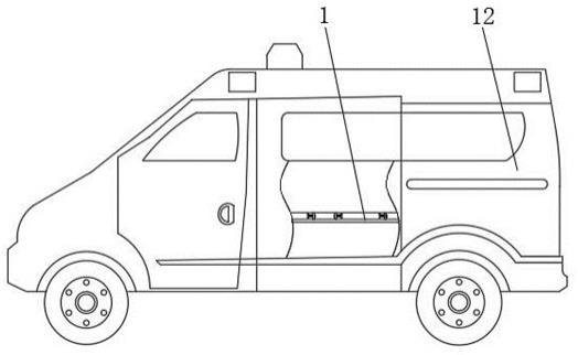 一种救护车器材安置用防护装置的制作方法