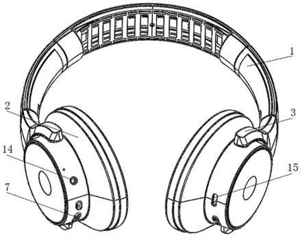 一种按键寿命长的头带式耳机的制作方法