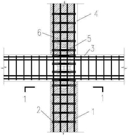 一种基于单钢板箍约束混凝土叠合短柱的不等强梁柱节点的制作方法