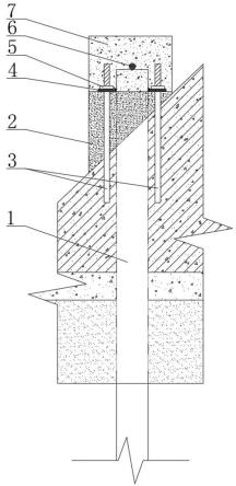 一种微型钢管桩托换独立基础封桩结构