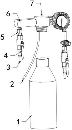 一种电喷摩托车维修吊瓶的制作方法