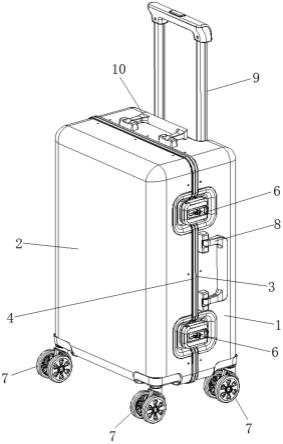 一种带塑钢框结构的行李箱的制作方法