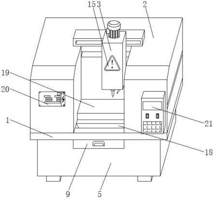 一种计算机程控式具有铣床和钻床功能的一体化数控机床的制作方法