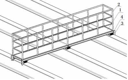 钢结构厂房屋面檩条间的移动装置的制作方法