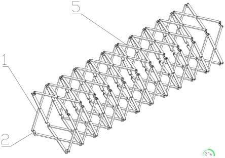 一种可伸缩变距的过街天桥框架的制作方法