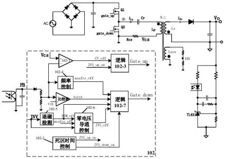 非对称半桥反激式开关电源及其控制芯片和控制方法与流程