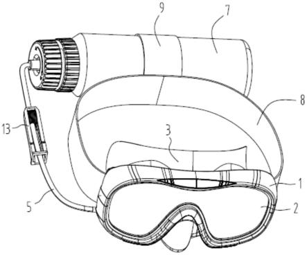 水下应急吸氧护目镜的制作方法