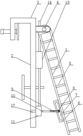 一种船用可调节倾斜角度的斜梯的制作方法
